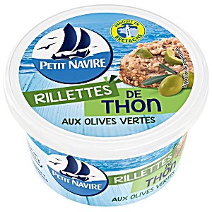 image of Petit Navire Rillettes De Thon Thunfisch Mit Grnen Olive.