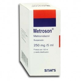 image of Metroson Susp. 250 MG. Caja C / Fco. C / 120 ML.