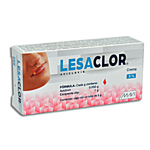 image of Lesaclor Crema 5 Tbo 5G Aciclovir