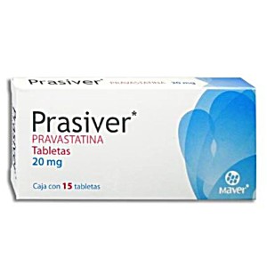 image of Prasiver (pravastatina) 20 MG Con 15 Tabletas