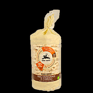 Хлебцы alce nero рисовые 4злака 100г (8009004801011)