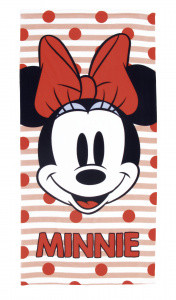 image of Arditex Strandlaken Minnie Meisjes 70 X 140 CM Microfiber Rood