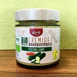 image of Kania Bio Organic Cremiger Brotaufstrich Zucchini curry