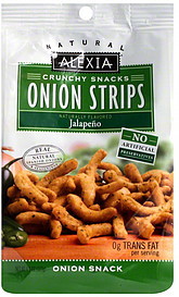 image of Alexia Natural Onion Snack Onion Strips, Jalapeno