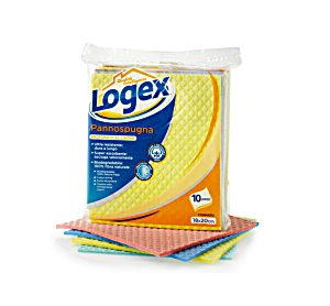 image of Panno Spugna Logex Assortiti 10 Pezzi