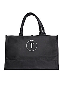 image of Cathy's Concepts Personalized Damask Fabric Tote Bag