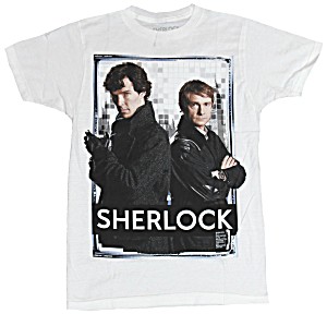 image of Sherlock (BBC TV Series) Mens T-shirt - Full Color Boxed Photo Image (x-small)