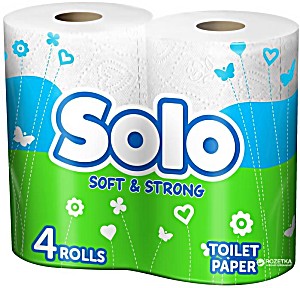 Бумага туалетная solo ультра 4шт (8690530005792)