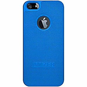 image of Amzer Hard Shell Snap On Fit Case Cover For Apple Iphone 5 / 5S / Se - Blue