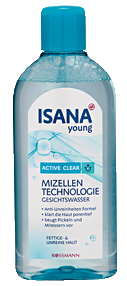 image of Isana Young Active Clear Mizellen Technologie Gesichtswasser