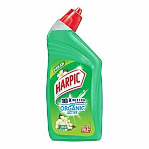 image of Harpic Organic Active Disinfectant Toilet Cleaner Liquid - Floral, Kills 99.9% Germs, 500 ML
