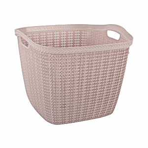 image of Hobby Life Knit Square Laundry Basket 42LTR