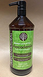 image of Arganatural Frizz Control Macadamia Oil Shampoo, 34 Fl. oz