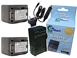 image of Wasabi Power Battery (2-pack) and Charger For Canon NB-2L, NB-2LH, BP-2L5, BP-2LH