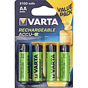 image of Pile Varta Rechargeable Accu Aa - LR06 2100ma (emballage 4 Unit) 14,5x50,5mm