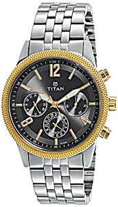 image of Titan Neo Analog Grey Dial Men's Watch-1734bm01