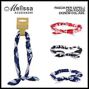 Fascia per capelli con fiocco panna oro ColoriChiari - piccoli Sogni