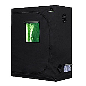 image of Coolgrows Grow Tent, 48X24X60 Mylar Hydroponic Grow Tent With Observation Window and Floor Tray For Indoor Gardening Plant Growing (48X24X60)