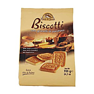 image of Il Borgo Del Biscotto Biscotti Con Granelli Di Zucchero 700 G