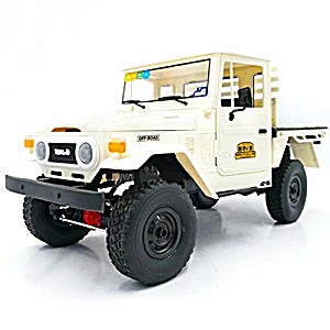 image of Coodio WPL C44KM 1 / 16 Metal Edition Kit 4WD Climbing Off-road Truck Diy Accessories Modified Upgrade Without Esc Battery Transmitter Receiver White