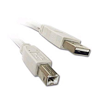image of 6FT USB Cable For HP - Envy 4500 Network-ready Wireless E-all-in-one Printer - White / Beige