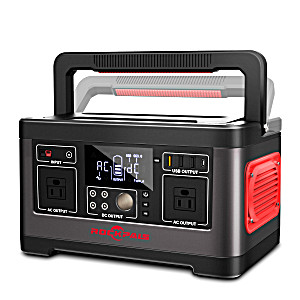 image of Rockpals 520WH Portable Power Station 500W Portable Generator Cpap Power Backup With 110V Ac Outlet For For Outdoors Camping Travel Hunting Emergency