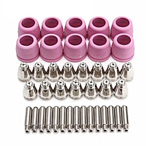 image of 40PCS Tips / Set Consumables For Lotos Plasma Cutter LTP5000D / LTP6000 / LTPDC2000D