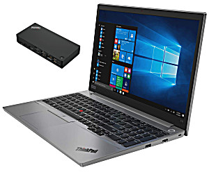 image of Lenovo Thinkpad E15 Home and Business Laptop (intel I7-10510u 4-core, 16GB Ram, 256GB M. 2 Sata SSD + 2TB HDD, 15.6