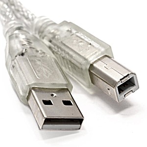 image of 3FT USB Cable For Canon Pixma MG2520 Inkjet All-in-one Printer, Silver
