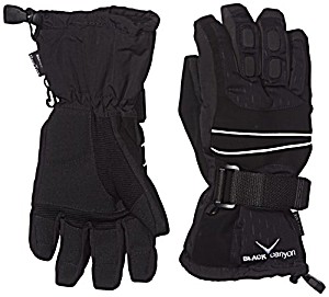 image of Black Canyon Unisex Ski Gloves - S, Black