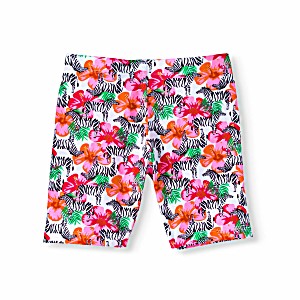image of Wonder Nation Girls Cotton Printed Bike Shorts