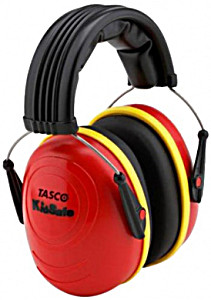 image of Tasco 2512 Kidsafe Over-the-head Earmuffs, NRR=25, Red