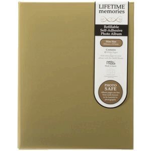 image of NCL 20 Page Refillable Self Adhesive Photo Album A4 Gold