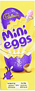 image of Cadbury Chocolate Mini Eggs (38.3G Carton, Pack of 24)