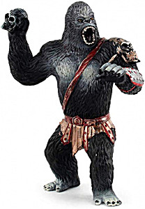 image of 1PC Realistic King Kong Toys Simulation Chimpanzee Model Solid Black Orangutan Figure Home Decoration King Kong Toys For Kids