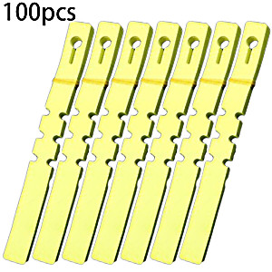 image of 100PCS PVC Garden Plant Tree Hanging Tags Labels Nursery Waterproof Marker