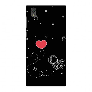 image of Sony Xperia L1 Case, Premium Handcrafted Printed Designer Hard Snap On Case Back Cover With Screen Cleaning Kit For Sony Xperia L1 - Space Love