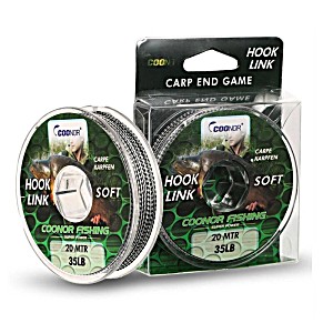 image of Lead Core Carp Fishing Line 15LBS 20LBS 35LBS 20meters Carp Rig Ho Ok Link Making Sinking Braided Line Fishing Accessories
