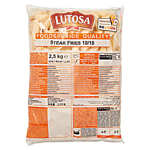 Lutosa steak house chips 2.5kg (5410376222312)