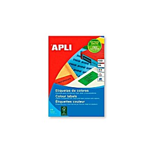 image of Agipa Adress-etiketten 64 X 33,9 MM Neongelb