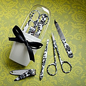 image of Pretty Damask Design Manicure Sets - 36, 36 Pretty Damask Design Manicure Sets By Fashioncraft