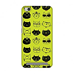 image of Xiaomi Redmi 5a Case, Premium Handcrafted Printed Designer Hard Snap On Case Back Cover With Screen Cleaning Kit For Xiaomi Redmi 5a - Cat Party