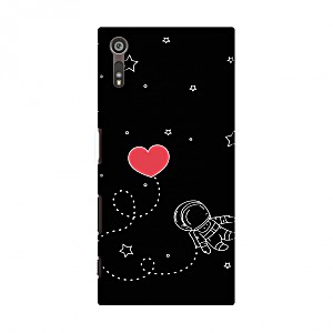 image of Sony Xperia XZ Case, Premium Handcrafted Printed Designer Hard Snap On Case Back Cover With Screen Cleaning Kit For Sony Xperia XZ - Space Love