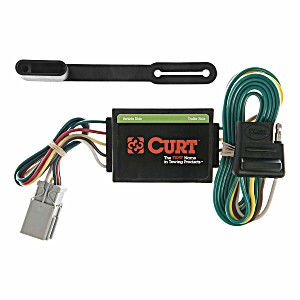 image of Curt 55336 Custom Wiring Connector, Plugs Into Existing Oem Vehicle Socket To Provide a 4-way Flat Socket By Curt Manufacturing