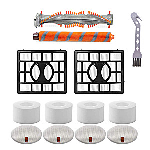 image of Roller Brush Filter Kit For Shark NV800 NV800W NV801 Upright Vacuum Cleaner Part