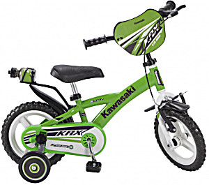 image of Kinderfahrrad Toimsa Kawasaki 12 Zoll 21,5 CM Jungen Felgenbremse Und Sttzrdern