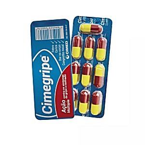image of Cimegripe 400MG + 4MG + 4MG Blster Com 10 Cpsulas Gelatinosas Duras