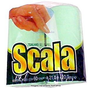 image of Papel Toalha Scala Maca Verde C / 2