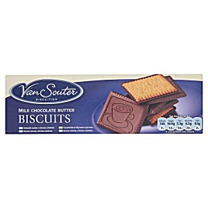 image of Tesco Milk Chocolate Butter Biscuits 125G