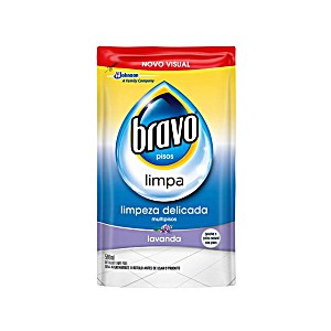 Detergente Limpa Pisos Lavanda Bravo Sachê 500Ml Refil (7894650162125)